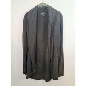 Barefoot Dreams CozyChic Lite Open Front Cardigan Womens Gray Size Medium Soft